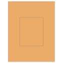 4.25" x 5.25" Pastel Orange Rectangular Sheet Labels
