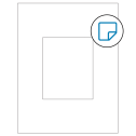 4.25" x 5.25" White Rectangular Sheet Labels - Removable Adhesive