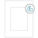 5" x 7" White Rectangular Sheet Labels - Ultra Aggressive Adhesive