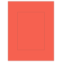 5" x 7" Red Rectangular Sheet Labels