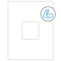 3.1494" x 3.3072" White Rectangular Sheet Labels - Ultra Aggressive Adhesive