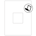 3.1494" x 3.3072" Blockout Rectangular Sheet Labels