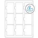 2.5135" x 3.2152" White Sheet Labels - Ultra Aggressive Adhesive