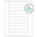 6" x 0.946" White Rectangular Sheet Labels - Ultra Aggressive Adhesive
