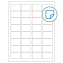 1.75" x 1.25" White Rectangular Sheet Labels - Removable Adhesive