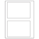 6.78" x 4.75" White Rectangular Sheet Labels