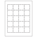 1.75" x 1.75" White Vinyl Drum Square Sheet Labels