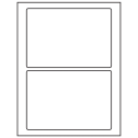 7" x 4.875" White Rectangular Sheet Labels