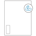 1.125" x 2.6875" White Rectangular Sheet Labels - Ultra Aggressive Adhesive