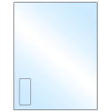 1.125" x 2.6875" White Premium High Gloss Rectangular Sheet Labels