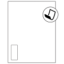 1.125" x 2.6875" Blockout Rectangular Sheet Labels