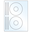 4.625" x 4.625" White Mid Gloss Sheet Labels