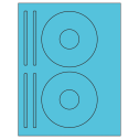 4.625" x 4.625" Turquoise Sheet Labels