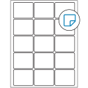 2.5" x 2" White Rectangular Sheet Labels - Removable Adhesive