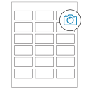 2.375" x 1.25" Photo Gloss Rectangular Sheet Labels