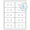 4" x 2" White Rectangular Sheet Labels - Ultra Aggressive Adhesive