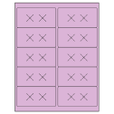 4" x 2" Pastel Purple Rectangular Sheet Labels
