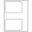 6" x 4" White Vinyl Drum Rectangular Sheet Labels