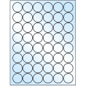 1.25" White Premium High Gloss Circular Sheet Labels