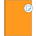 8.375" x 11" Fluorescent Orange Rectangular Sheet Labels - Removable Adhesive