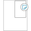 4" x 6" White Rectangular Sheet Labels - Removable Adhesive