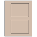 5.5" x 4.125" Pastel Tan Rectangular Sheet Labels