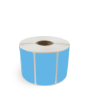 2.25" x 1.25" Dark Blue - Thermal Transfer Labels - 1" Core - Freezer Grade Adhesive