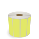 3" x 1" Chartreuse - Direct Thermal Labels - 1" Core - Freezer Grade Adhesive