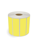 3" x 1" Yellow - Thermal Transfer Labels - 1" Core - Removable Adhesive