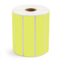4" x 1" Chartreuse - Thermal Transfer Labels - 1" Core - Freezer Grade Adhesive