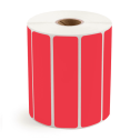 4" x 1" Red - Direct Thermal Labels - 1" Core