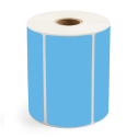 4" x 2" Dark Blue - Thermal Transfer Labels - 1" Core - Removable Adhesive
