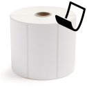 4" x 2" Blockout - Thermal Transfer Labels - 1" Core / 5" Outer Diameter - Acrylic