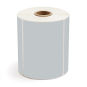 4" x 3" Gray - Direct Thermal Labels - 1" Core - Removable Adhesive