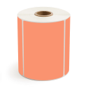 4" x 3" Orange - Thermal Transfer Labels - 1" Core - Freezer Grade Adhesive