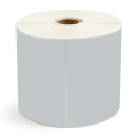 4" x 6.5" Gray - Thermal Transfer Labels - 1" Core / 5" Outer Diameter - Removable Adhesive