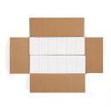 4" x 2" Fluorescent Red - Direct Thermal Labels - Fanfold - Freezer Grade Adhesive