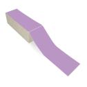 4" x 12" Grape - Thermal Transfer Labels - Fanfold - Freezer Grade Adhesive