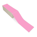 4" x 12" Hot Pink - Thermal Transfer Labels - Fanfold - Acrylic