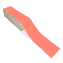 4" x 13" Fluorescent Red - Thermal Transfer Labels - Fanfold - Acrylic