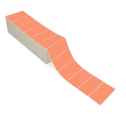 4" x 2" Orange - Direct Thermal Labels - Fanfold - Acrylic