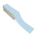4" x 3" Blue - Thermal Transfer Labels - Fanfold - Removable Adhesive