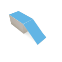 4" x 7" Dark Blue - Thermal Transfer Labels - Fanfold - Freezer Grade Adhesive