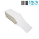 4" x 8" Fluorescent Green - Thermal Transfer Labels - Fanfold - Removable Adhesive