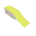 4" x 8" Chartreuse - Direct Thermal Labels - Fanfold - Removable Adhesive