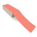 5" x 3" Fluorescent Red - Thermal Transfer Labels - Fanfold