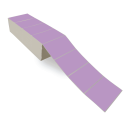 5" x 3" Grape - Direct Thermal Labels - Fanfold - Freezer Grade Adhesive