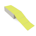 6" x 4" Chartreuse - Thermal Transfer Labels - Fanfold - Freezer Grade Adhesive
