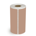 3" x 5" Brown - Direct Thermal Labels - 0.75" Core / 2.2" Outer Diameter (Timing Mark) - Acrylic