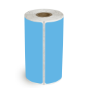 3" x 5" Dark Blue - Direct Thermal Labels - 0.75" Core / 2.2" Outer Diameter (Timing Mark) - Freezer Grade Adhesive